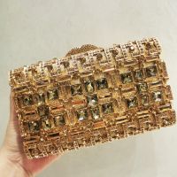 [กระเป๋าแฟชั่นร้อน688] Bolso De Noche Con Diamantes De Imitación Dorads/plateados Para Mujer Bolso De Mano De Diseñador De Lujo Con Cristales Bolso De Homébro Minicadena Dero