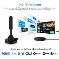 เครื่องรับสัญญาณเสาอากาศดิจิตอล HDTV เครื่องขยายเสียง Fox 950 Miles Indoor dual use DVB-T/T2 จานดาวเทียม 4K Aerial