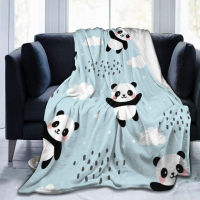 2023 in stock Anti-pilling flannel Ultra-Soft Micro Fleece Blanket Panda Sky Blue Micro Fleece Blanket Super Soft Blanket Home Decor Warm Throw Blanket for Couch Bed，Contact the seller to customize the pattern for free