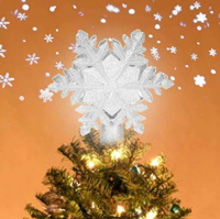 Snowflake Lamp Top Light Projection Lamp Light Gold/Silver ไฟตกเเต่ง ไฟประดับ