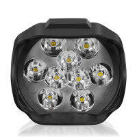 ไฟหน้ารถจักรยานยนต์6500K 1500lm 12V 15W Led 9ดวง,ไฟสปอตไลท์เสริมสำหรับสกูตเตอร์【fast】