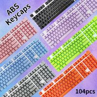 104คีย์61/87 /Iso/ansi รูปแบบการฉีด OEM ABS ยิงคู่ Keycaps แป้นพิมพ์สากลโปร่งใสที่มีสีสัน