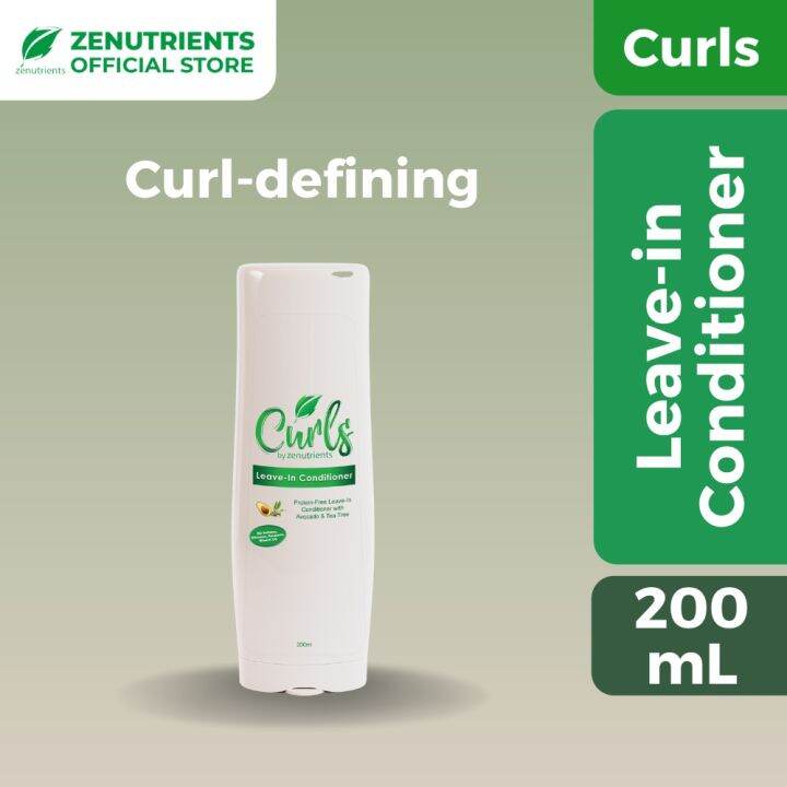 Curls by Zenutrients Avocado and Tea Tree ProteinFree LeaveIn Conditioner 200ml ( CGM