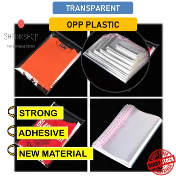 100pcs Opp Transparent Plastic bag, Self Adhesive Bag, Clear