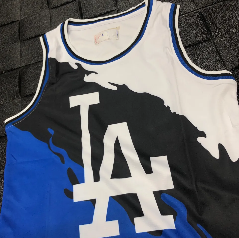 LA Dodgers Basketball Jersey Sando High Quality Sublimated