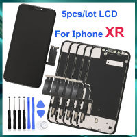 5ชิ้น/ล็อต Incell LCD สำหรับ Iphone XR จอแสดงผล + ไม่มีพิกเซลที่ตายสัมผัสทำให้เป็นดิจิทัลประกอบ3มิติอุปกรณ์พกพาทดแทนหน้าจอโทรศัพท์ XR