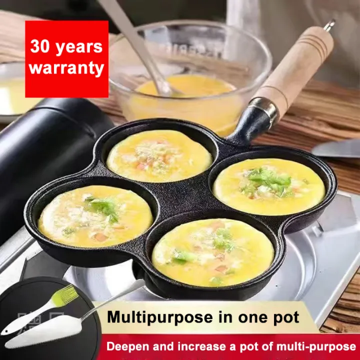 Pancake Pan NonStick Fried Egg Pan 4 Holes Frying Pan Pancakes Maker