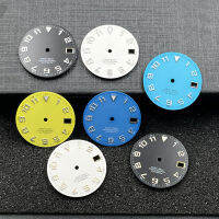 หน้าปัดนาฬิกา28.5มม. สีน้ำเงิน-เขียว Luminous Modified Watch Dail สำหรับ NH35 Watch Movement Accessories