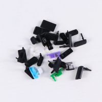 10pcs Micro USB Dust Plug USB Cover Flap USB Data Charging Port Dust Plug Block Silicone Cover for Phone (Random Style)