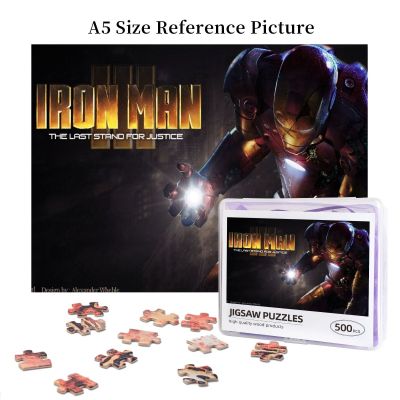 Iron Man (2) Wooden Jigsaw Puzzle 500 Pieces Educational Toy Painting Art Decor Decompression toys 500pcs