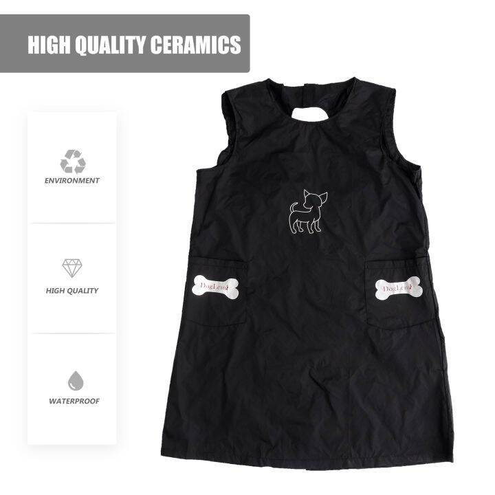 dog-groomer-apron-waterproof-sleeveless-working-clothes-kitchen-household-antifouling-apron-sleeveless-groomer-apron