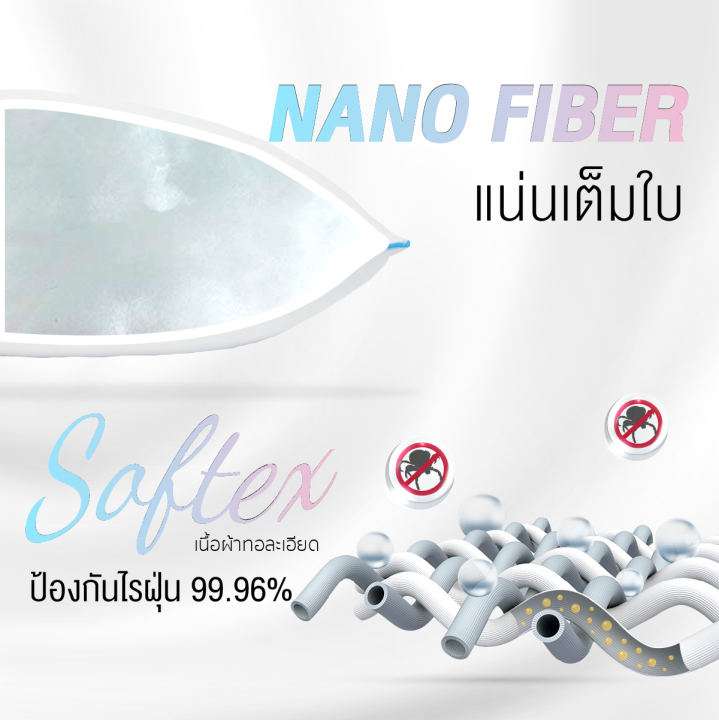 ibed-หมอนหนุนโรงแรม-sof-touch-สัมผัสนุ่มแบบ-3d-รุ่น-ii-medium-1100g-กระจายน้ำหนัก-5-ทิศทาง-ป้องกันไรฝุ่น-ซักเครื่องได้-หลับสบายไม่ร้อนหัว-19x29-นิ้ว