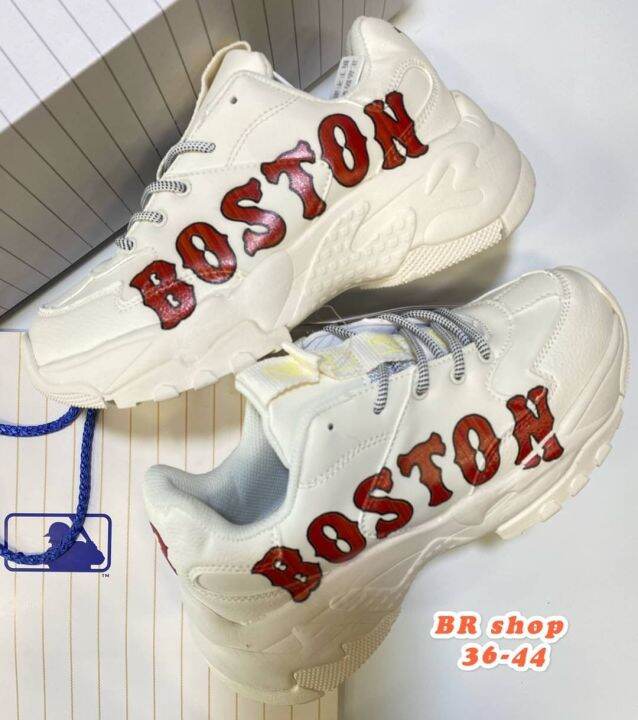 ถูกที่สุด-รองเท้าแฟชั่นmlb-boston-รองเท้าออกกำลังกาย-รองเท้ากีฬา-รองเท้าผ้าใบ-สินค้าตรงปก100