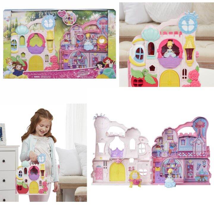 disney princess play n carry castle