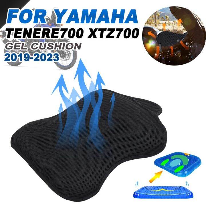 tenere700-2023-2022สำหรับยามาฮ่า-tenere-700-t7-xtz700-t700-2019-2021อุปกรณ์เสริมรถจักรยานยนต์-relief-แรงดันเจลฝาครอบ-bantal-kursi