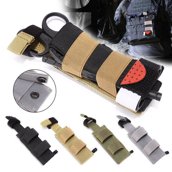 HK MOLLE Nylon Pouch Tourniquet Pouch Holder Trauma Shears EMT Storage