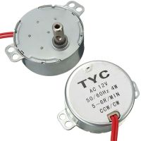 มอเตอร์แบบซิงโครนัสที่มีความเสถียร5-6รอบ/นาทีสำหรับ TYC-50 AC 220V 12V 50/60Hz 4KGF.CM แรงบิด4W CW/CCW จานหมุนไมโครเวฟสำหรับพัดลมไฟฟ้า