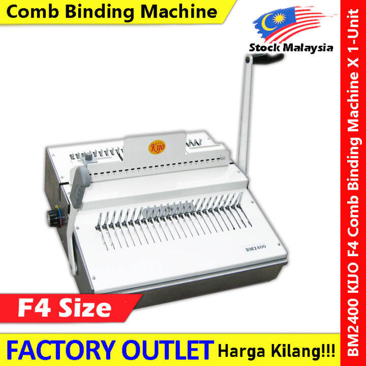 Kijo BM2400 F4 Size 24Hole Plastic Comb Binding Machine kijo Bm2400