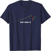 Mens round neck T-shirt Inverted Just Hodl It Crypto Coin T 4XL 5XL 6XL