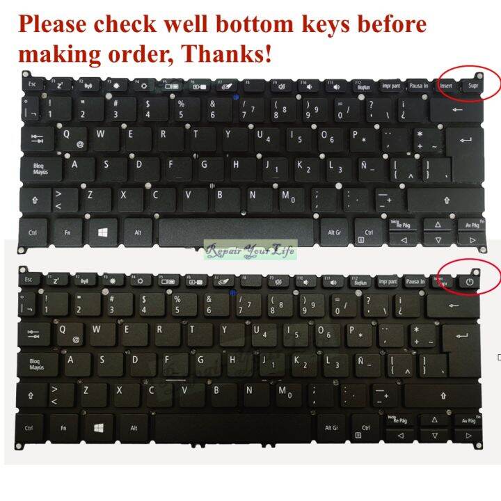 UK French Latin Spanish Keyboards for Acer Swift 3 SF314-56 54 54G ...