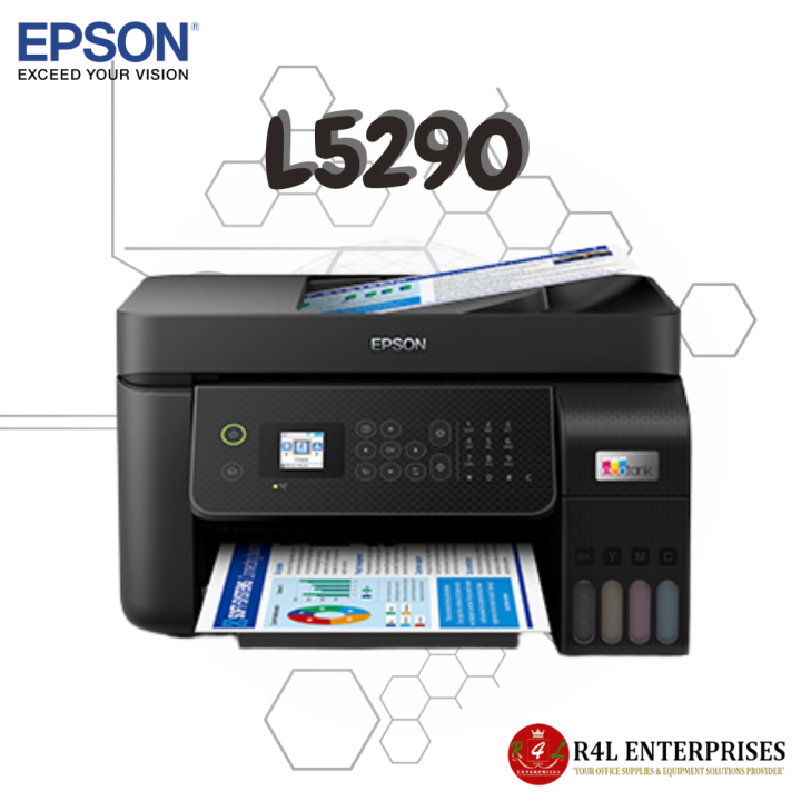 Epson L5290 Wi Fi All In One Ink Tank Printer With Adf Upgrade Model Of Epson L5190 Lazada Ph 7785