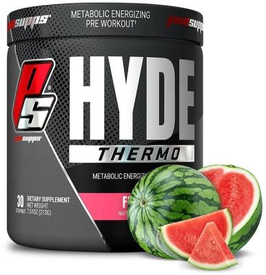 Prosupps HYDE THERMO FIRE MELON (30 Servings) Preworkout lean muscle growth and fat burning pumps, performance, energy, focus, and weight loss Lcarnitine