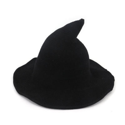 1pc Modern Halloween Witch Hat Woolen Women Lady Made From Fashionable Sheep Wool Halloween Party Hat Festival Party Hat