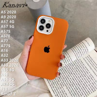 Kanavi เคสโทรศัพท์แฟชั่นหรูหราสำหรับ OPPO A5 2020 A57 A9 4G A57 5G A57S A57E A77 A77S A16 A32 A33 A53 2020 A55 4G A56 A55 5G A74 5G F11 Reno7 Z อินเทรนด์เคสโทรศัพท์ซิลิโคนนิ่มแบบ3 In 1สีกันกระแทก