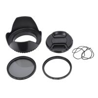 UV Filter Kit 58mm for 700D 100D 600D 1200D Lens Hood Cap