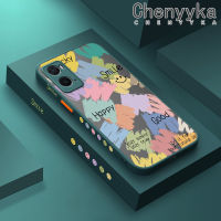 เคส Chenyyka สำหรับ OPPO A76 A36 A78 5G A58 5G A58x 5G A1X A1 Pro F23 A98 5G เคสลายการ์ตูนกราฟฟิตีดีไซน์ใหม่เคสมือถือด้านหลังแข็งขอบสี่เหลี่ยมซิลิโคนกันกระแทก Tutup Lensa Kamera เคสป้องกัน