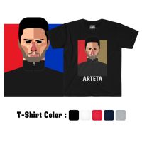 เสื้อยืดคอกลมPSM เสื้อยืดลายนักฟุตบอล M. Arteta ชุดอาร์เซน่อล 2022-2023 S-5XL