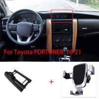 Mobile Phone Holder For Toyota FORTUNER 2016-2021 Vent Mount Bracket GPS Phone Holder Clip Stand in Car Accessories