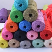 100yards Natural Jute Twine Burlap String Hemp Rope Party Wedding Gift Wrapping Cords Thread DIY Scrapbooking Florists Craft General Craft