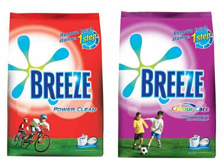 Breeze Powder Detergent Colour Care Power Clean 400g Anti Bacteria