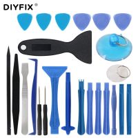 DIYFIX 24 in 1 Smart Cell Mobile Phone Opening Repair Tools Kit Screwdriver Set Disassemble Tools for iPhone iPad Tablet Laptop Tool Sets