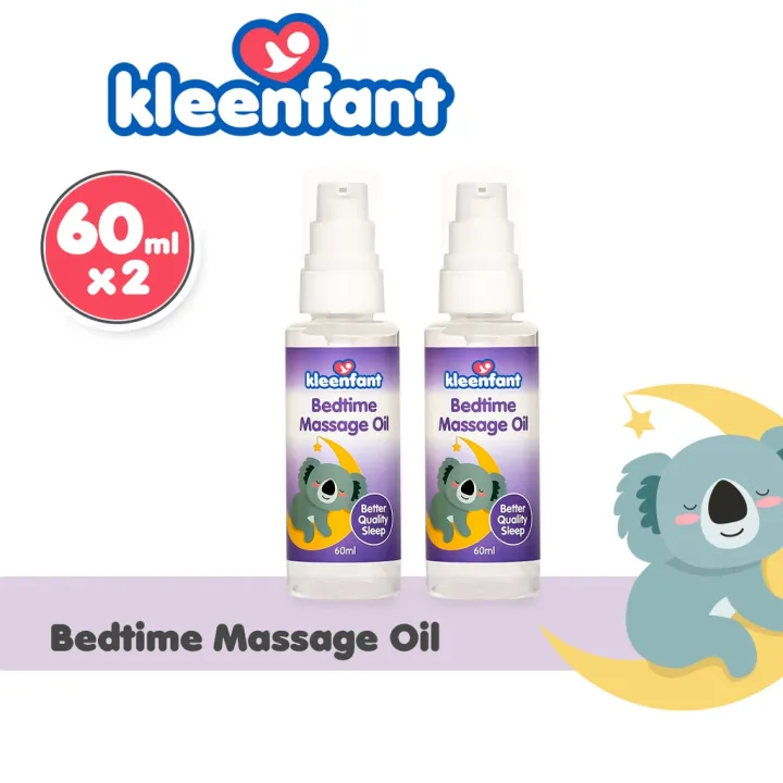 ☸Kleenfant Bedtime Massage Oil (60ml) Set of 2 Tiny Bottle Lavender