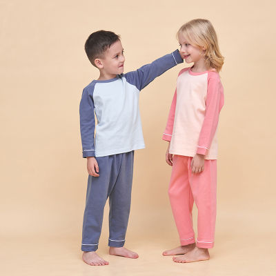2023ใหม่เด็กชุดนอนชุดผ้าฝ้าย Pijama ชุดสำหรับเด็กแขนยาวเด็กวัยหัดเดินสาวชุดนอนท็อปส์กางเกง2ชิ้นชุดนอนชุด