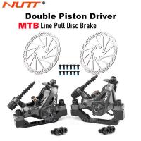 NUTT DA6S ลูกปืนคู่แคลมอร์กลจักรยานเสือภูเขาเบรกทวิภาคีจานเบรก F160 R160 MTB สายดึงดิสก์เบรกคาลิปเปอร์