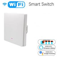 Neutral Wire Required Panel 123 Gang Wireless Switch Multi-Control Wall Light Switch 10a Smart Home Tuya Eu Smart Life