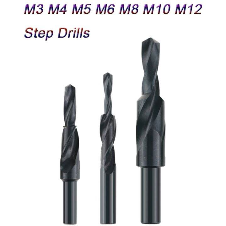 Screws Holes Counterbore Twist Step Drill Dual Cutting Bit HSS for