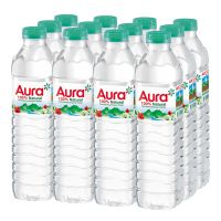 ใหม่ล่าสุด! ออรา น้ำแร่ ขนาด 500 มล. แพ็ค 12 ขวด Aura Mineral Water 500 ml x 12 Bottles สินค้าล็อตใหม่ล่าสุด สต็อคใหม่เอี่ยม เก็บเงินปลายทางได้