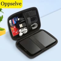 Oppselve External Storage Hard Case HDD SSD Bag For Hard Drive Power Bank USB Cable Charger Airpod Headphone Earphone Case Black