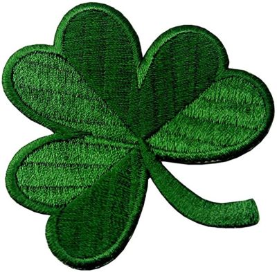 【CW】 Irish Patches Shamrock Embroidered for Clothing Iron on Stickers Badge Parches