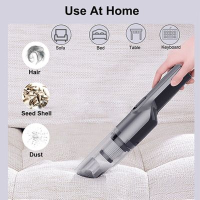 10000Pa Car Vacuum Cleaner Portable Mini Handheld Vaccum Cleaner Cordless Home Dual-use Battery Style Electrical Appliances