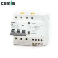 【❂Hot On Sale❂】 yu07 Cemig Rcbo เบรกเกอร์ Mcb รั่วขนาดเล็กเฟส Lineneutralakage Rcd Ac230v Smgb1l-63/3pn