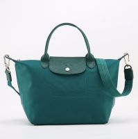 ™❦ Original Longchamp Le Pliage Neo Thick Nylon Handbag Waterproof Dumpling Shoulder And Crossbody Bag 1512578033 Small Size Christmas Green