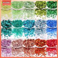 PLLEWY 2000pcs 4mm การตกแต่งบ้าน พีวีซี การตกแต่ง งานแต่งงาน กลม เล็บ ลูกปัดเหลี่ยมเพชรพลอย Paillette รอบ Paillette เลื่อมหลวม อุปกรณ์เย็บผ้า