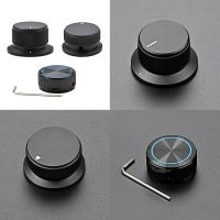 Black 6mm Potentiometer knobs Caps Knurled Shaft Potentiometer Control Knob Diameter Aluminum Switch Knob 3 Types Dropshipping Guitar Bass Accessories