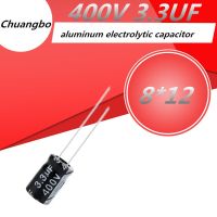 30ชิ้น400v3.3uf คุณภาพสูง8*12มม. 400V 3.3Uf 8*12 3300nf อะลูมิเนียมตัวเก็บประจุแบบอิเล็กโทรไลติก20%