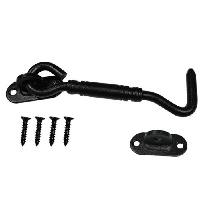 4'' Hook and Eye Latch Stainless Steel Heavy Duty Barn Door Lock with